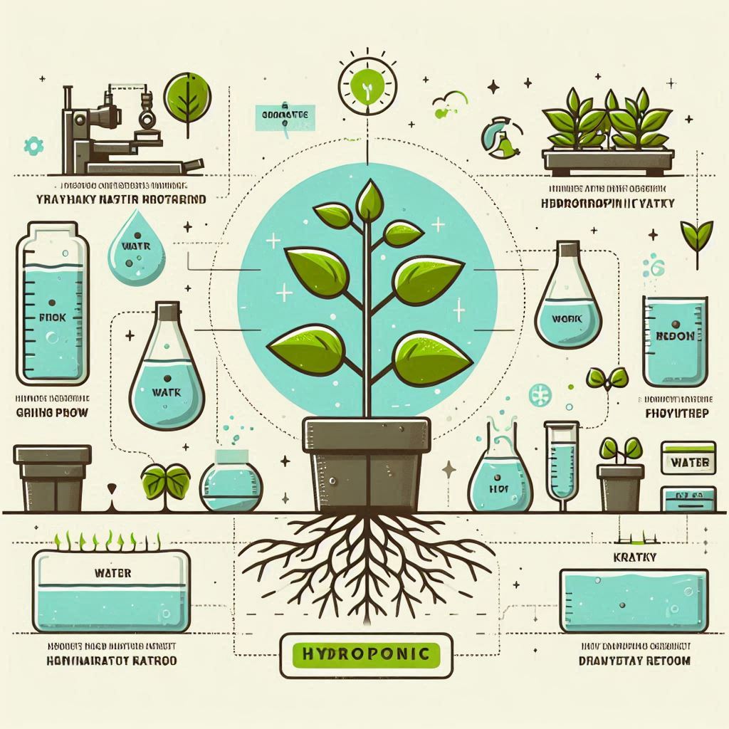 Hydroponic system growing leafy greens