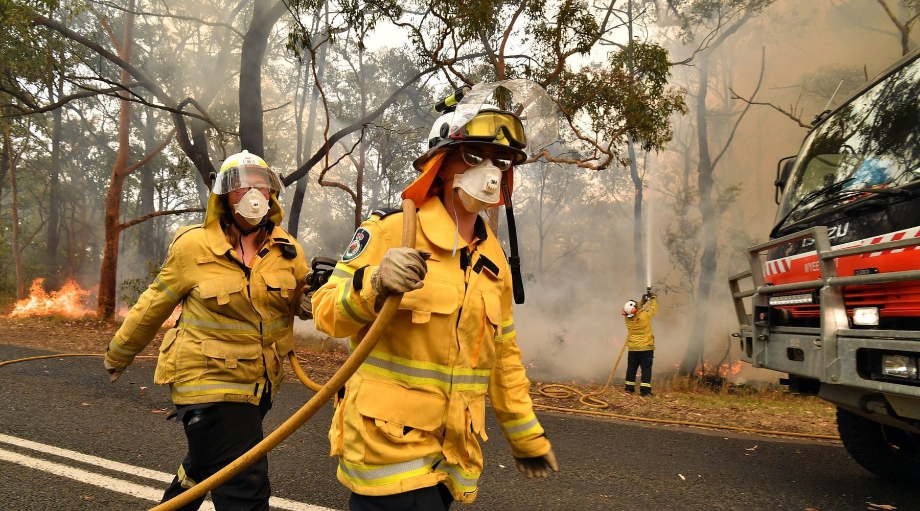 australian fires fire fighters