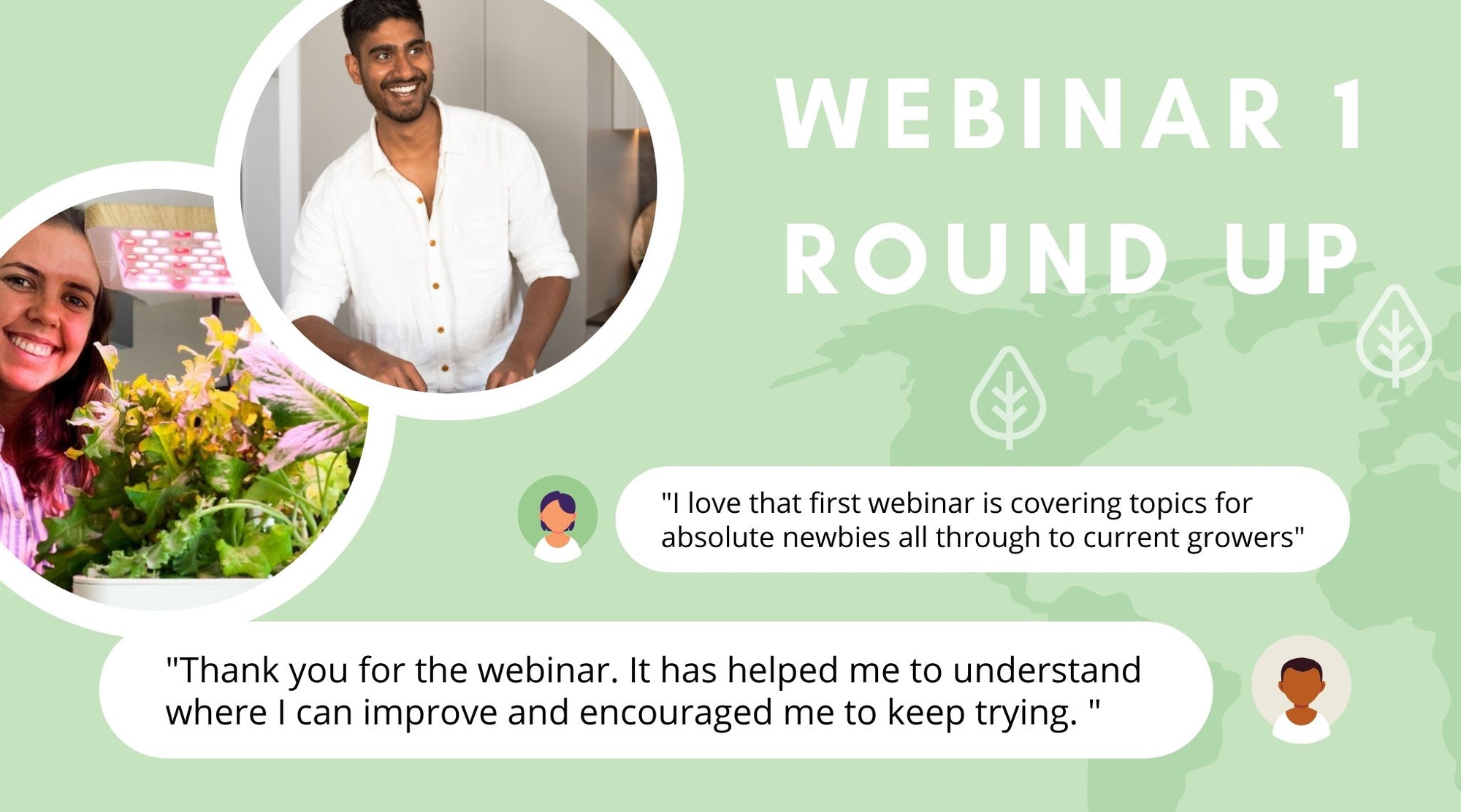 Webinar 1 round up map hosts and feedback messages