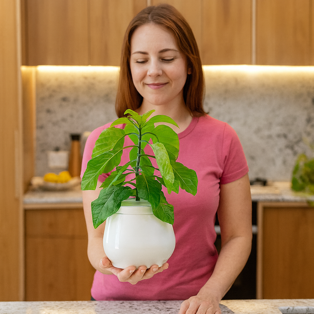 Heirloom Planter | Passive hydroponic aluminium kratky pot