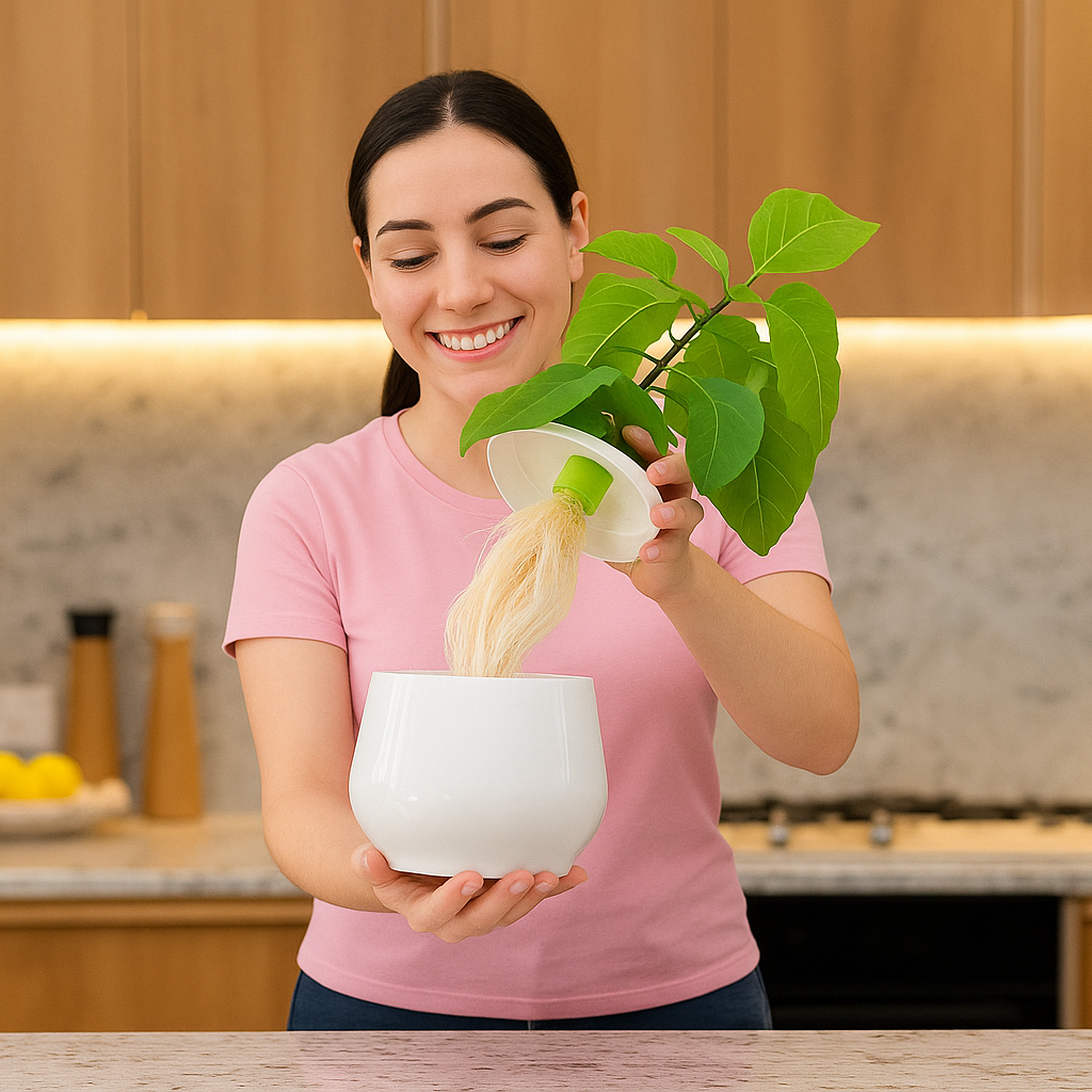 Heirloom Planter | Passive hydroponic aluminium kratky pot