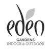 eden gardens logo black and white